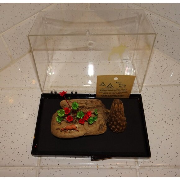 Vintage Craft Wood Original Creations Desert Scene Diorama horse cactus wood - Picture 13 of 16